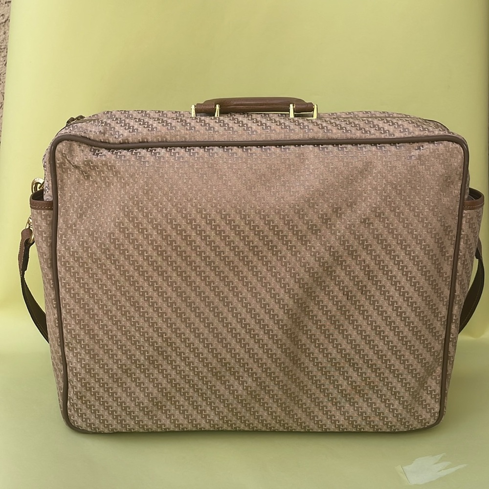 Vintage 70’s tan/gold Gucci canvas/leather travel bag - Picture 8 of 16